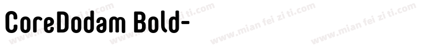 CoreDodam Bold字体转换